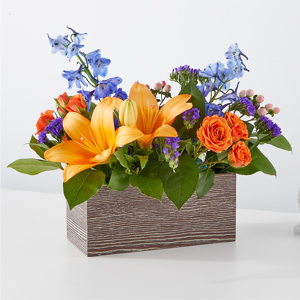 Radiant Citrus Box Bouquet – Haggen, Bellingham WA