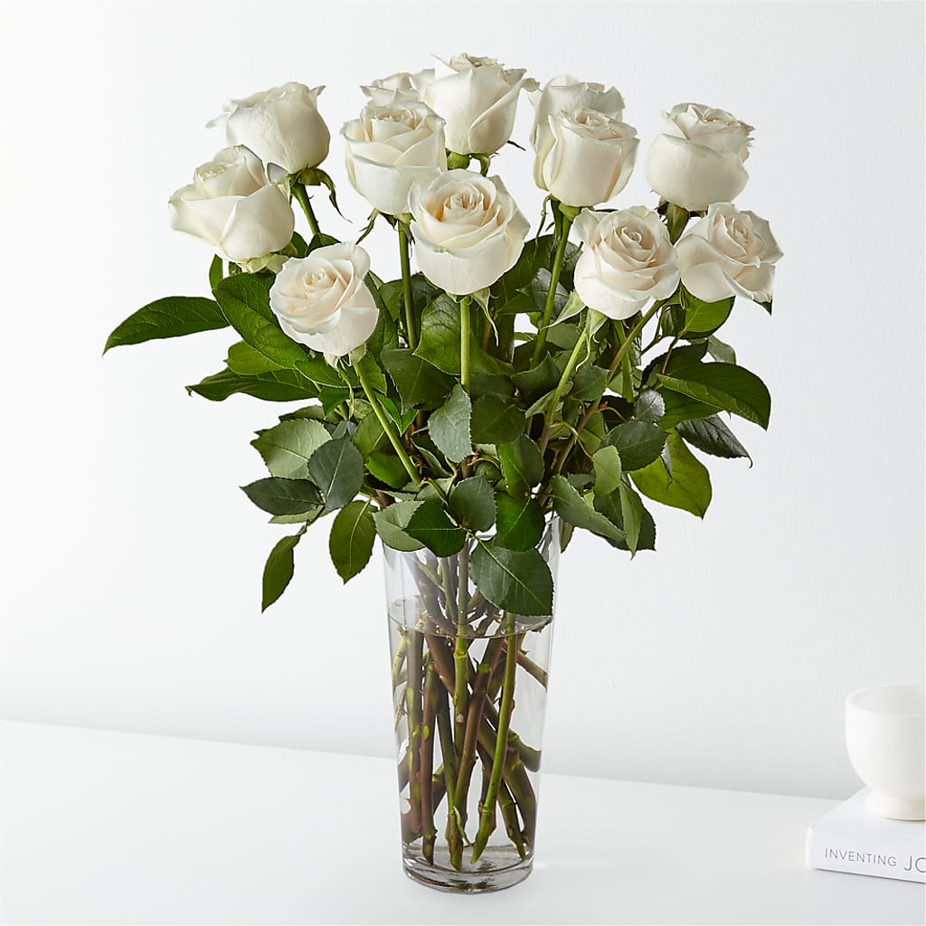Long Stem White Rose Bouquet – Haggen, Bellingham WA