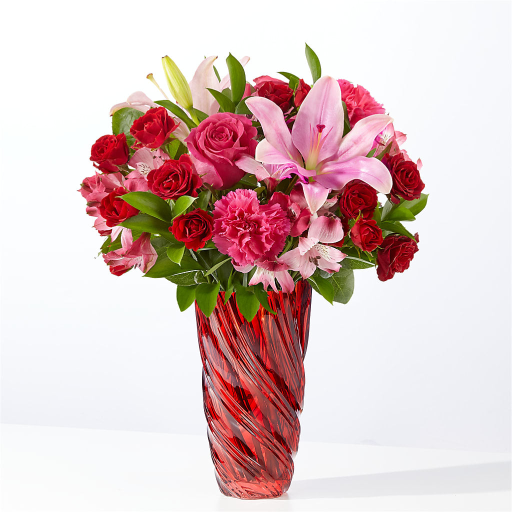 In Love Bouquet with Luxe Swirl Vase – Haggen, Bellingham WA