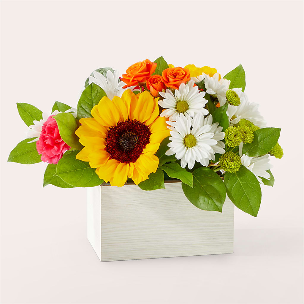 Sun-drenched Blooms Box Bouquet – Haggen, Bellingham WA