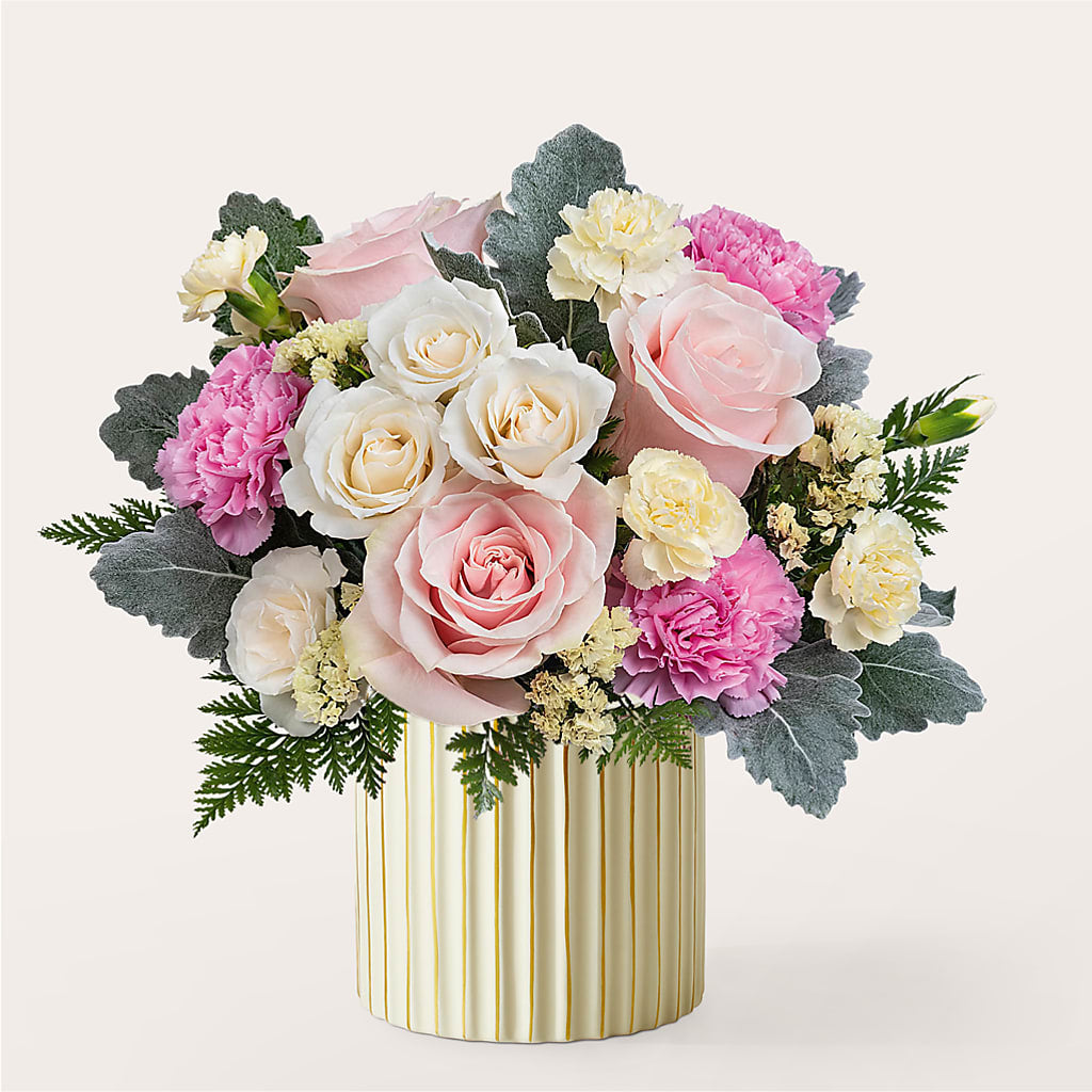 Blissful Moments Bouquet with Ivory Vase – Haggen, Bellingham WA