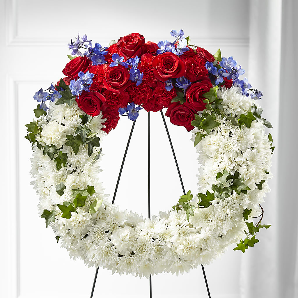 Patriotic Passion Wreath – Haggen, Bellingham WA