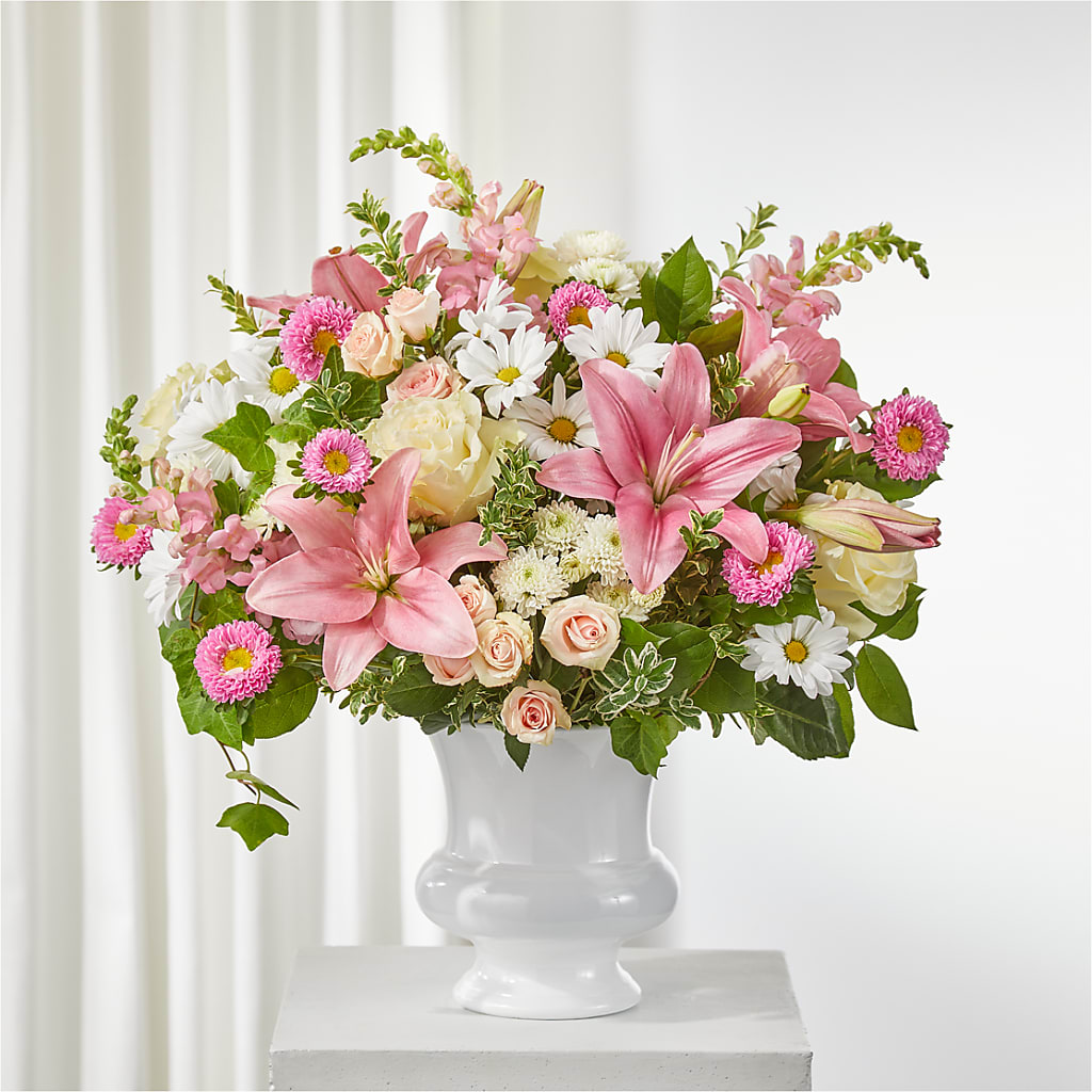 Empathetic Blooms Urn Arrangement – Haggen, Bellingham WA