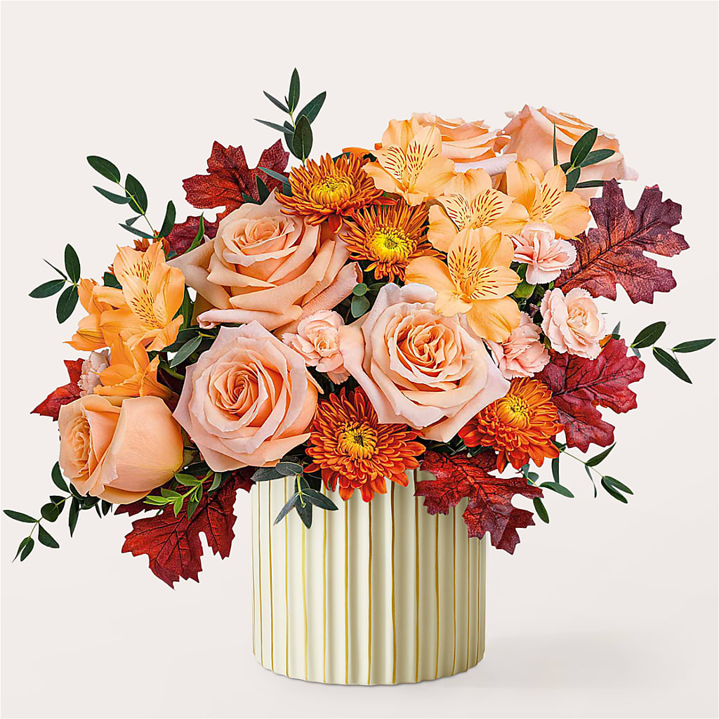 Spiced Latte Bouquet with Ivory Vase – Haggen, Bellingham WA