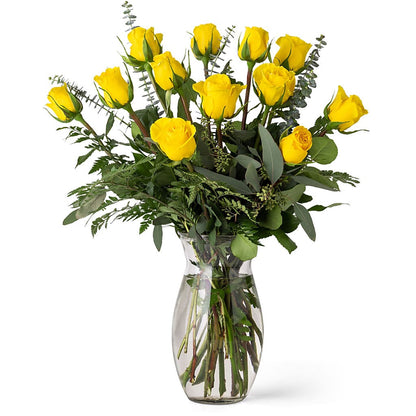 Unforgettable Dozen Rose Yellow –  Haggen, Bellingham WA