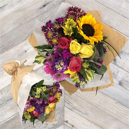 Colorful Garden Wrapped Bouquet –  Haggen, Bellingham WA