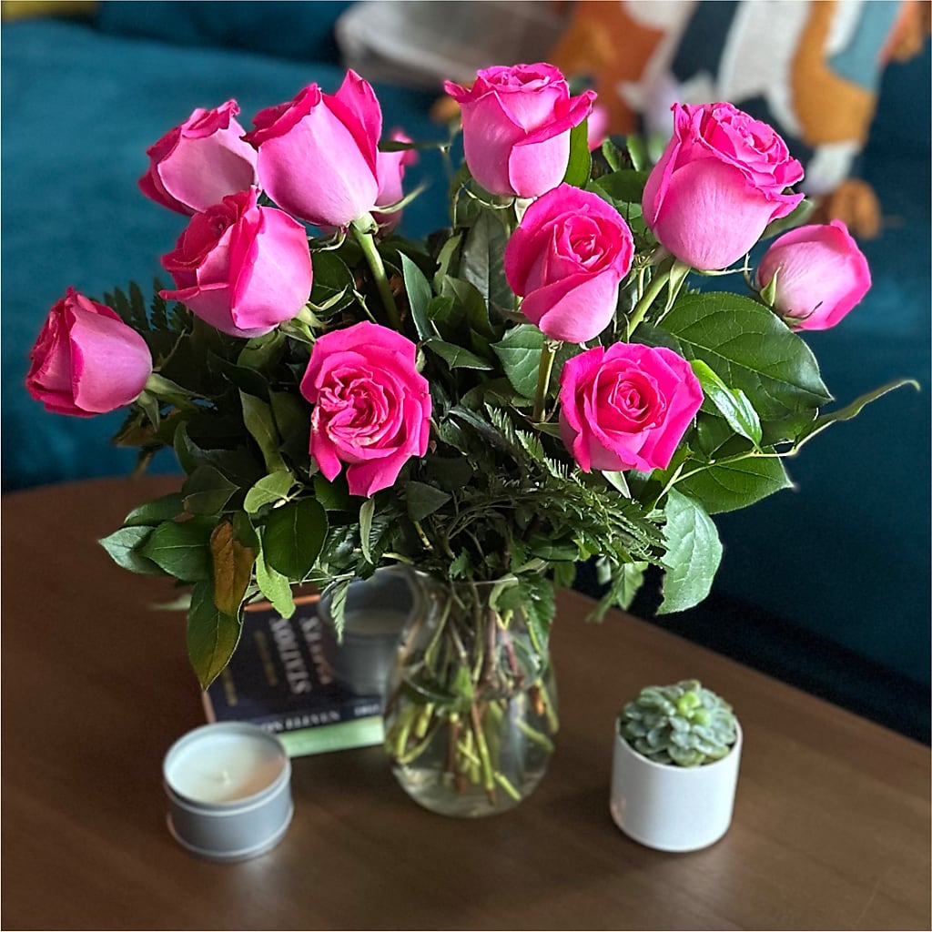 Long Stem Pink Rose Bouquet –  Haggen, Bellingham WA