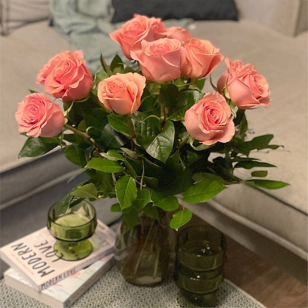 Long Stem Pink Rose Bouquet –  Haggen, Bellingham WA