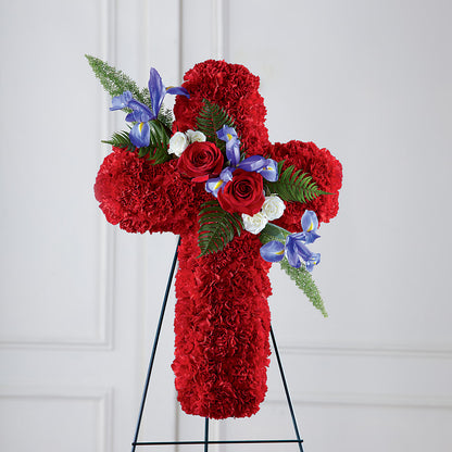 Faithful Hero Floral Cross –  Haggen, Bellingham WA