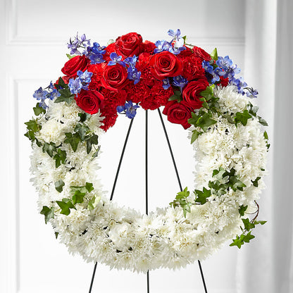 Patriotic Passion Wreath –  Haggen, Bellingham WA