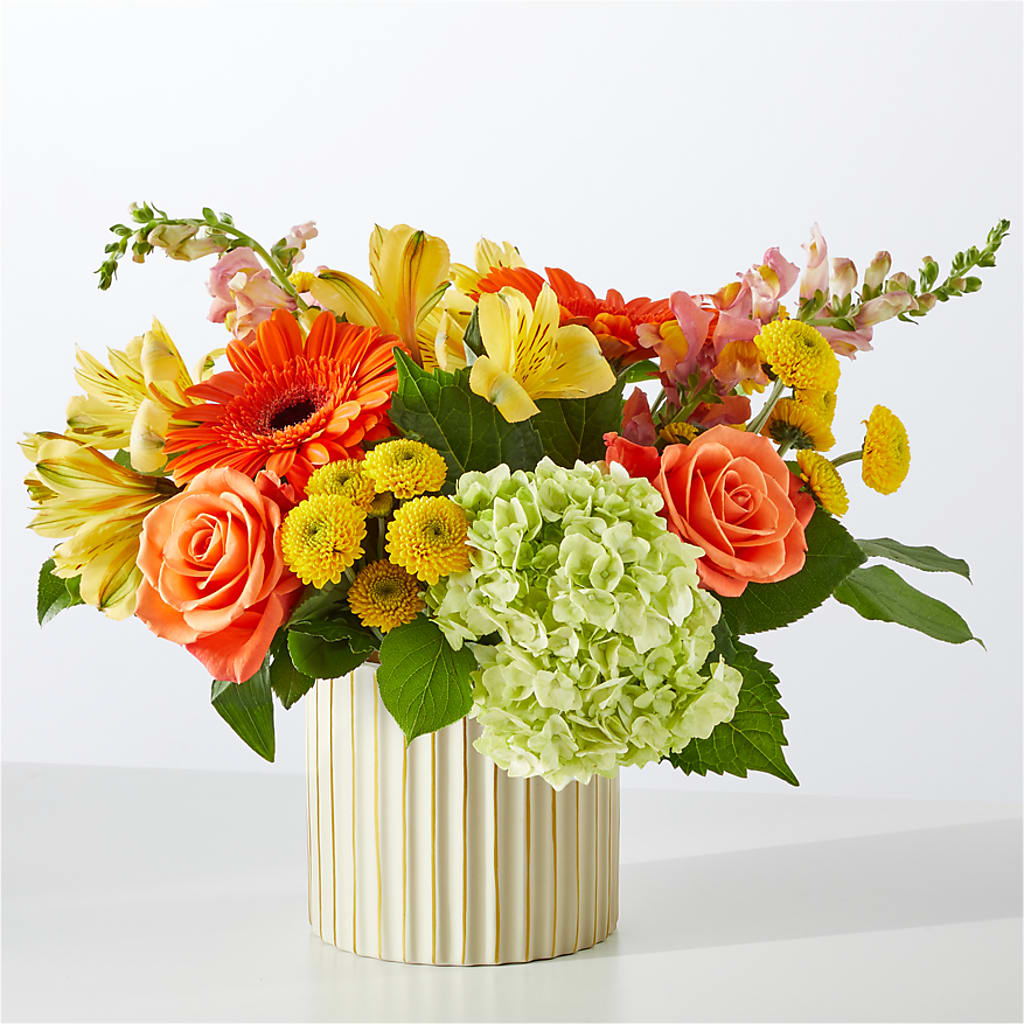 Autumn Sunshine Bouquet with Ivory Vase –  Haggen, Bellingham WA