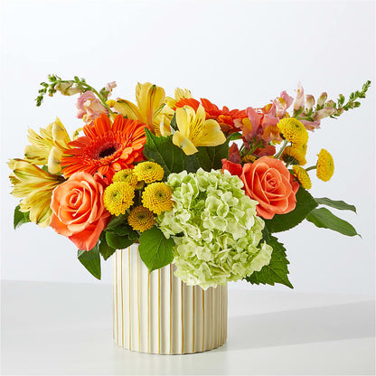 Autumn Sunshine Bouquet with Ivory Vase –  Haggen, Bellingham WA