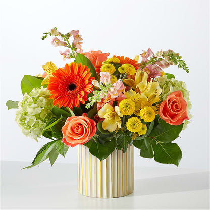 Autumn Sunshine Bouquet with Ivory Vase –  Haggen, Bellingham WA