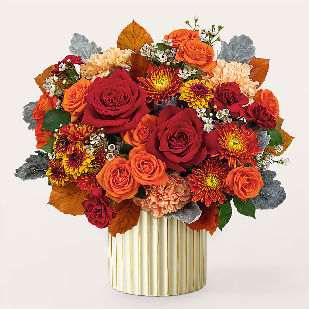 Merlot Bouquet with Ivory Vase –  Haggen, Bellingham WA