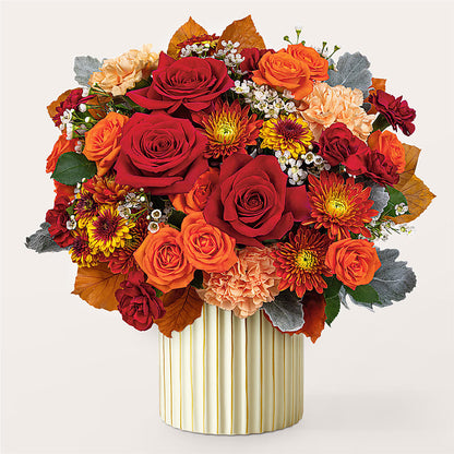 Merlot Bouquet with Ivory Vase –  Haggen, Bellingham WA