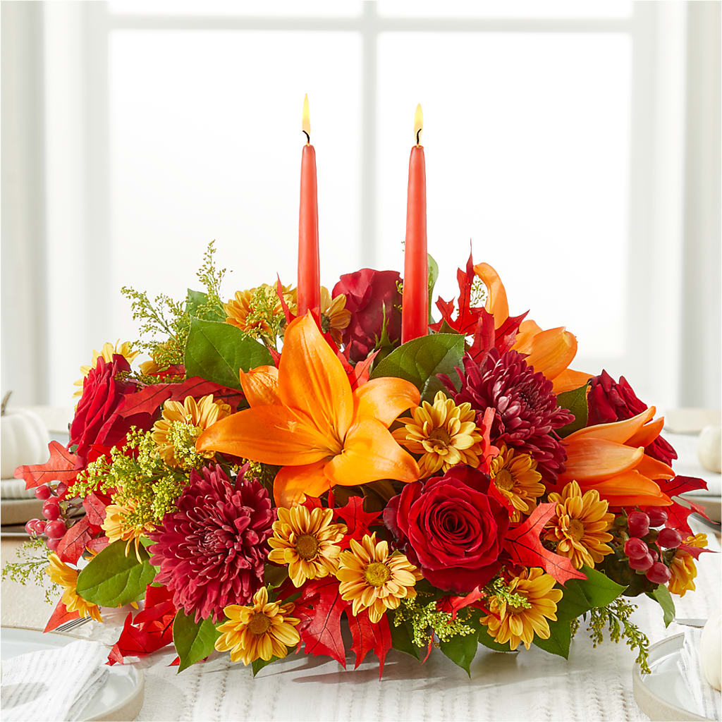 Autumn's Embrace Centerpiece –  Haggen, Bellingham WA