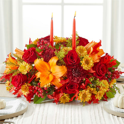 Autumn's Embrace Centerpiece –  Haggen, Bellingham WA